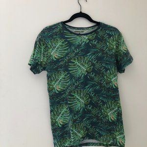 TROPICAL LEAF TSHIRT SZ S